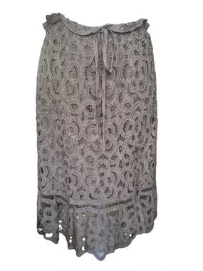 Double D Ranch Venetian Lace Pull On Skirt
